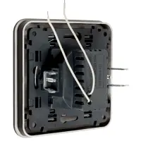 Розетка с 2 USB-A разъёмами, 2.1 А, 5 В, серия Circular, скрытый монтаж, чёрная