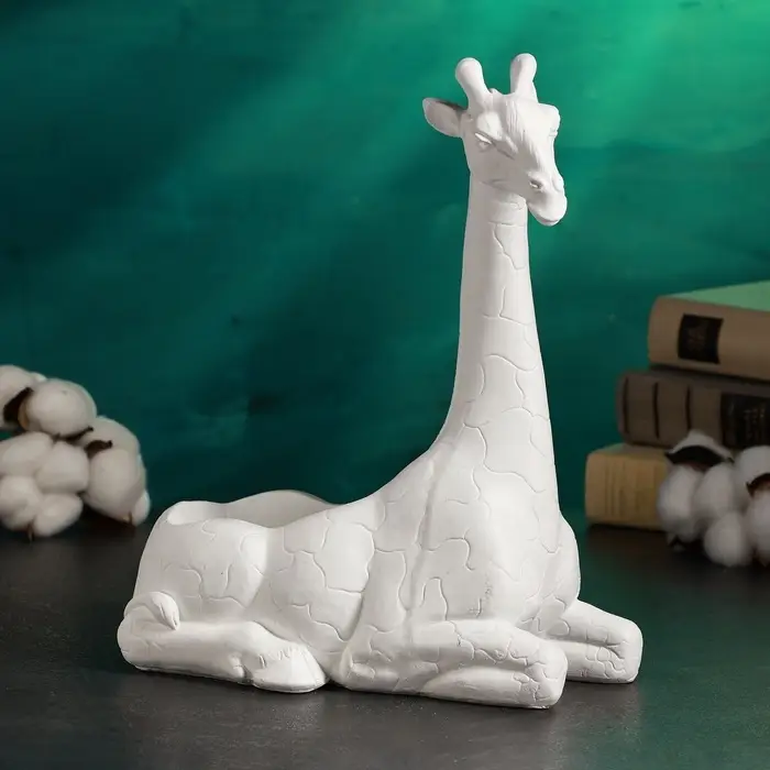 Подставка для мелочей &laquo;Жираф&raquo;, 13&times;11&times;29 см, белый