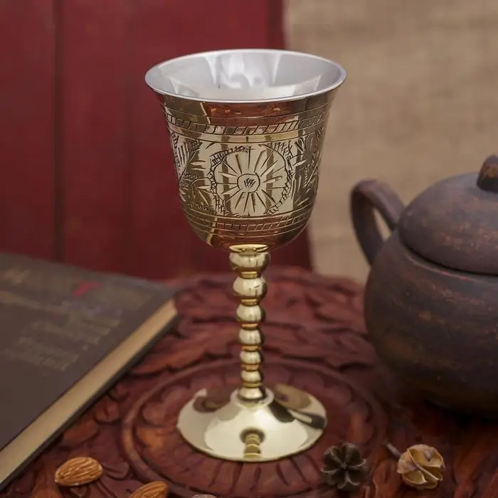 Бокал латунь для вина 8х7х17 см Бокал латунь для вина 8х7х17 см