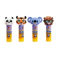 Клей-карандаш PVP Луч ZOO, фигурный колпачок, МИКС, 9 г