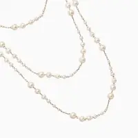 Бусы жемчужные d=3,4,5,6,8,10, цвет белый в золоте Бусы жемчужные d=3,4,5,6,8,10, цвет белый в золоте