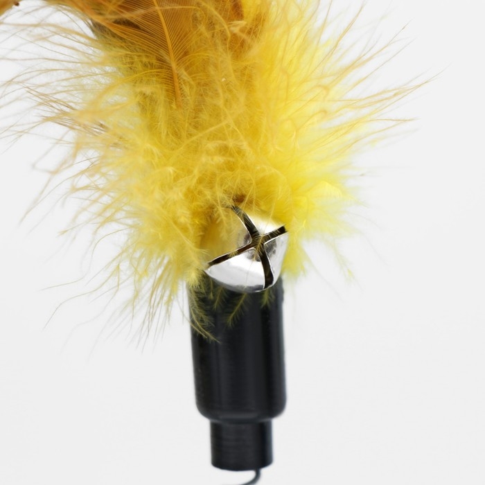 Дразнилка на прозрачной присоске  Дразнилка на прозрачной присоске "Перышки", 32 см, микс цветов