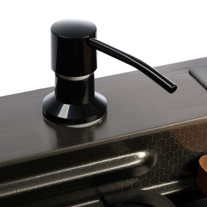 Кухонная мойка ZEIN M03, S=3.0 и 0.7мм, смеситель, корзины, разделочная доска, сифон, графит Кухонная мойка ZEIN M03, S=3.0 и 0.7мм, смеситель, корзины, разделочная доска, сифон, графит