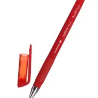 Ручка шариковая BrunoVisconti. EasyWrite. Red, красный стержень, узел 0.5 мм, резиновый упор, матовый корпус