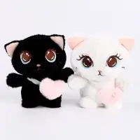 Мягкая игрушка &laquo;Кот&raquo;, с сердцем, 11 см, цвет МИКС
