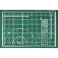 Коврик для резки Topfort 3х-слойный А3 (45х30см), 2х-сторонний, зеленый