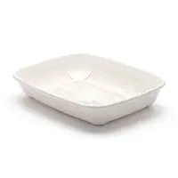 Туалет округлый с сеткой 33.5&times;25&times;6 см, белый