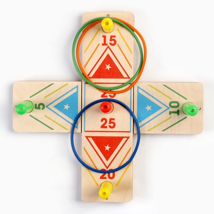 Игра  Игра "Кольцеброс", 10 колец, поле 34.5 х 34.5 х 5 см