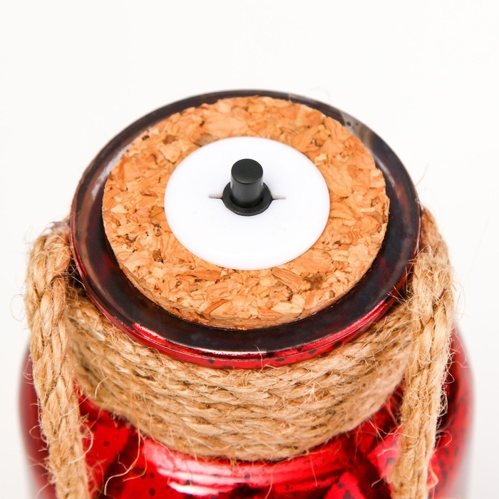 Ночник Ночник "Ласси" LED от батареек красный 8х8х17 см RISALUX