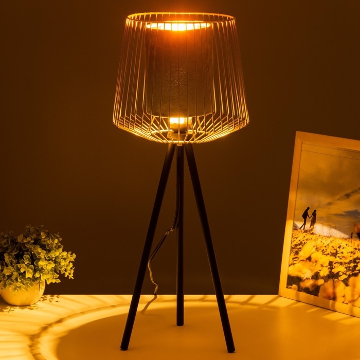 Настольная лампа 42872/1BK Е27 40Вт синий золото 24х24х57см RISALUX Настольная лампа 42872/1BK Е27 40Вт синий золото 24х24х57см RISALUX