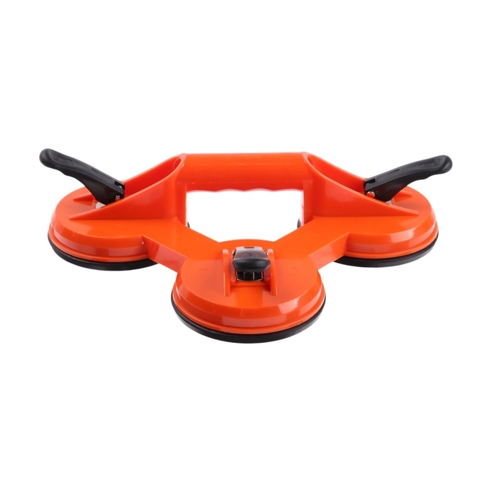 Вакуумная присоска тройная для вклейки стекол в авто, d 12 см, оранжевый Вакуумная присоска тройная для вклейки стекол в авто, d 12 см, оранжевый