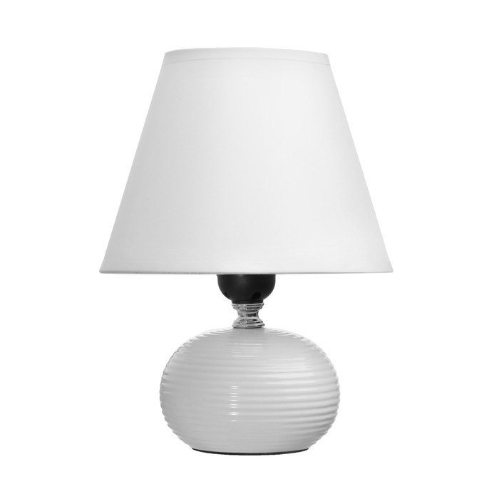 Лампа настольная Е27 25W Лампа настольная Е27 25W "Саленто белая" 18х18х25 см RISALUX