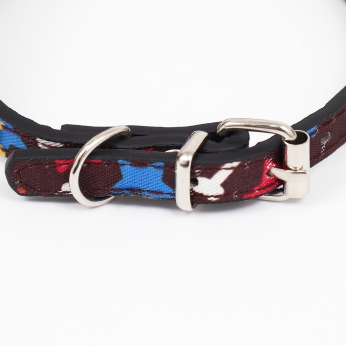 Ошейник с косынкой Ошейник с косынкой "Яркая жизнь", 32 х 1 см, коричневый