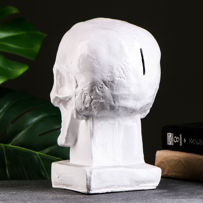 Копилка Копилка "Череп" белая, 23х19см