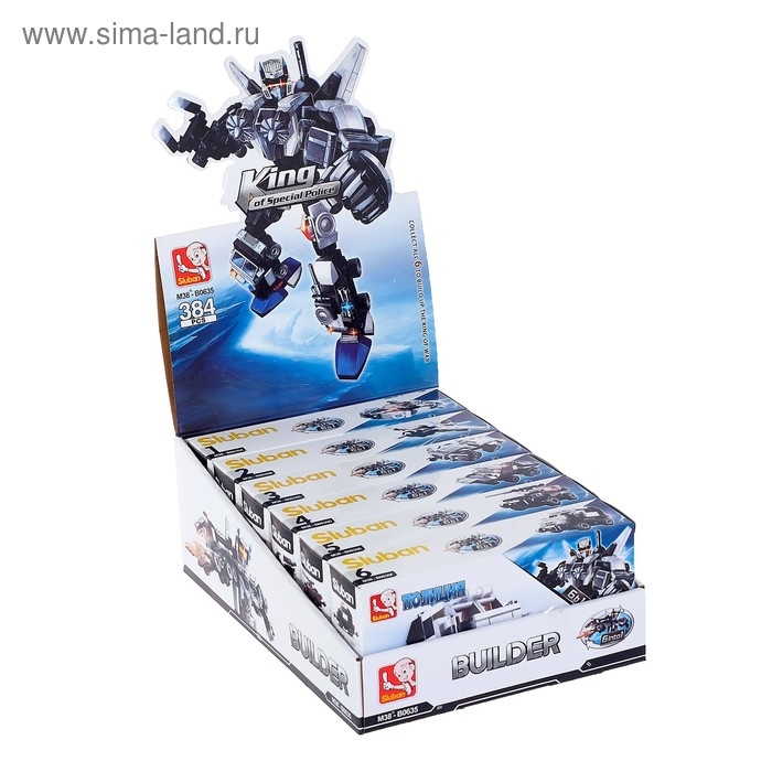 Конструктор «Страж полиции», 51-74 детали, МИКС Конструктор «Страж полиции», 51-74 детали, МИКС