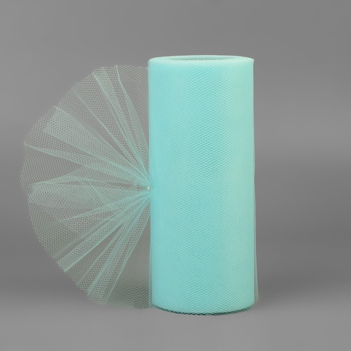 Фатин, 15 см, 11 ± 1 г/кв.м, 23 ± 1 м, цвет голубой №32 Фатин, 15 см, 11 ± 1 г/кв.м, 23 ± 1 м, цвет голубой №32