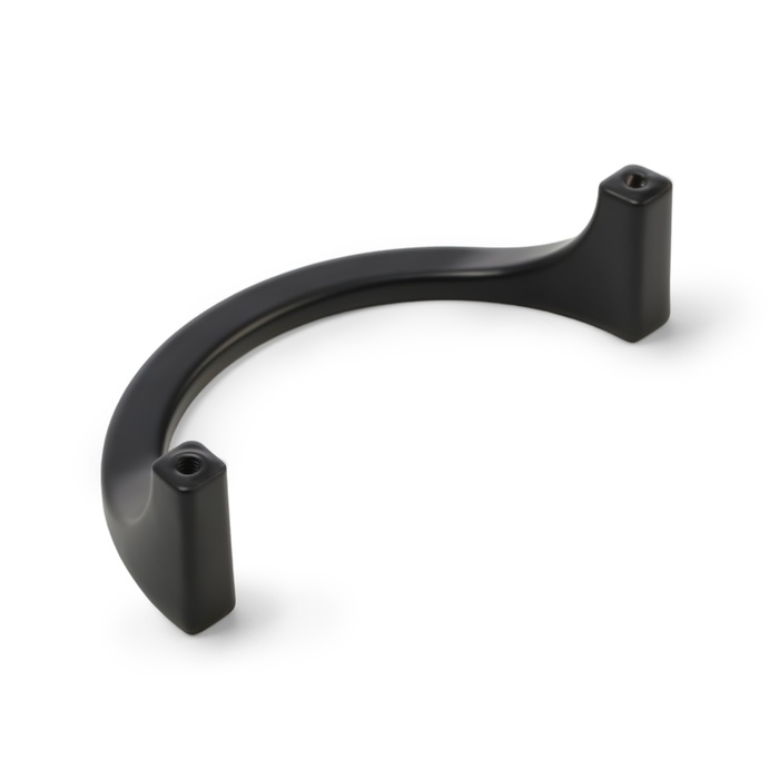 Ручка скоба CAPPIO полукруг, алюминий, м/о 96 мм, цвет чёрный Ручка скоба CAPPIO полукруг, алюминий, м/о 96 мм, цвет чёрный