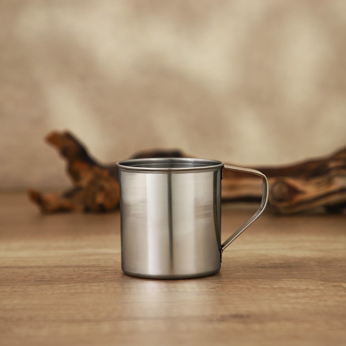 Кружка из нержавеющей стали Доляна «Индия», 330 мл, d=7,8 см Кружка из нержавеющей стали Доляна «Индия», 330 мл, d=7,8 см