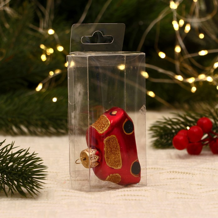 Ёлочная игрушка Ёлочная игрушка "Автобус" ручная роспись,4,6х6,4х2,7 см, красный