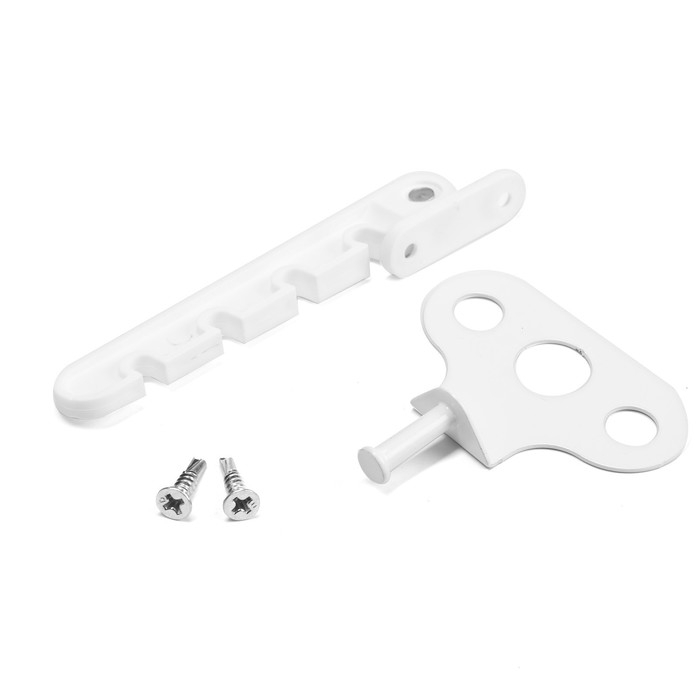 Ограничитель оконный для ПВХ белый, цинк Ограничитель оконный для ПВХ белый, цинк