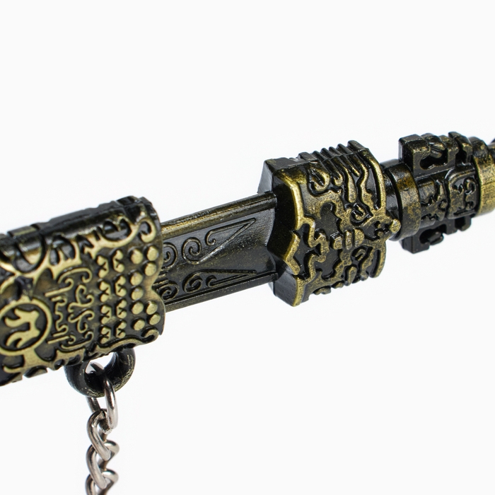 Сувенирное оружие подвесное мини Сувенирное оружие подвесное мини "Меч в стиле аниме", брелок, 28 см, чёрный с золотом