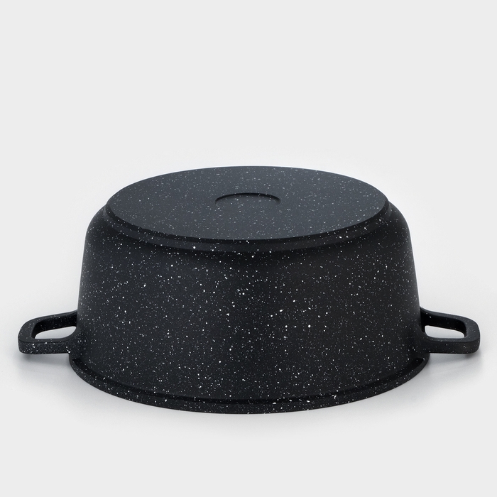 Кастрюля Доляна «Элит», 3,3 л, d=22 см, h=10 см, литой алюминий, литые ручки, антипригарное покрытие Кастрюля Доляна «Элит», 3,3 л, d=22 см, h=10 см, литой алюминий, литые ручки, антипригарное покрытие