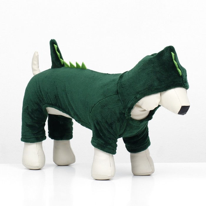 Комбинезон Комбинезон "Дракоша" с капюшоном, размер 2XL (ДС 45 см, ОШ 45 см, ОГ 55 см), зелёный