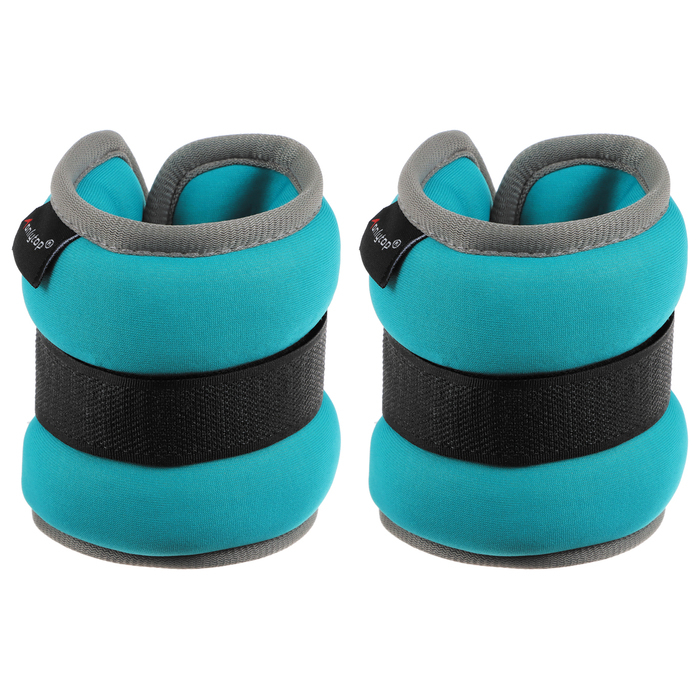 Утяжелители неопреновые ONLYTOP, 2 шт. х 0,5 кг, цвет мятный Утяжелители неопреновые ONLYTOP, 2 шт. х 0,5 кг, цвет мятный