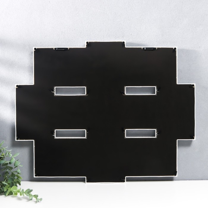 Мультирамка  Мультирамка "СЕМЬЯ" коллаж на 8 фото 10х15 см, белый с золотым