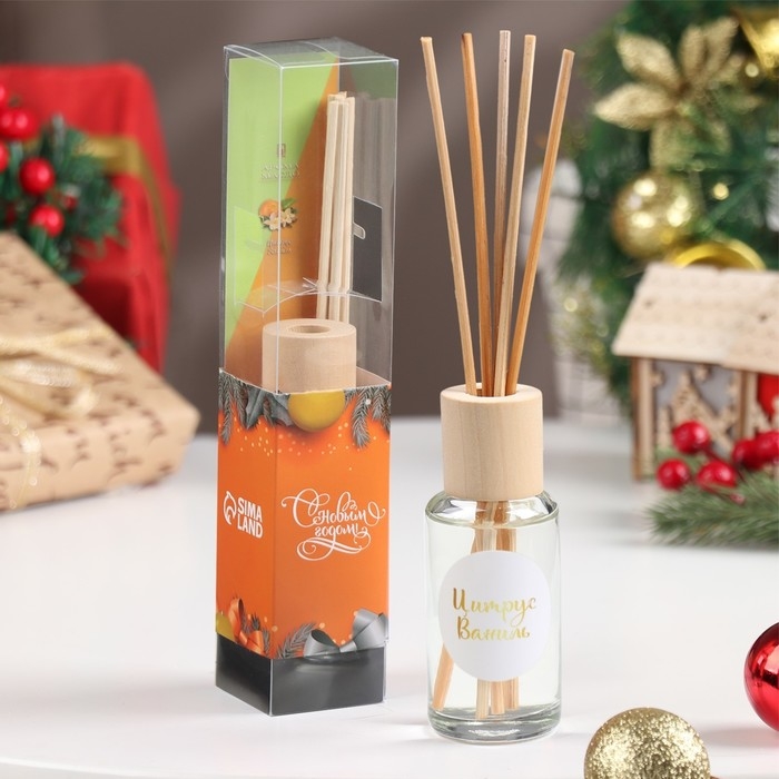 Диффузор ароматический  Диффузор ароматический "Модерн", 50 мл, цитрус и ваниль, "Богатство Аромата"