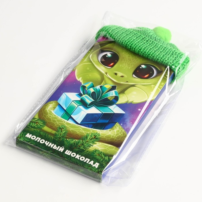 Шоколад молочный «Змея» в шапочке, 70 г.