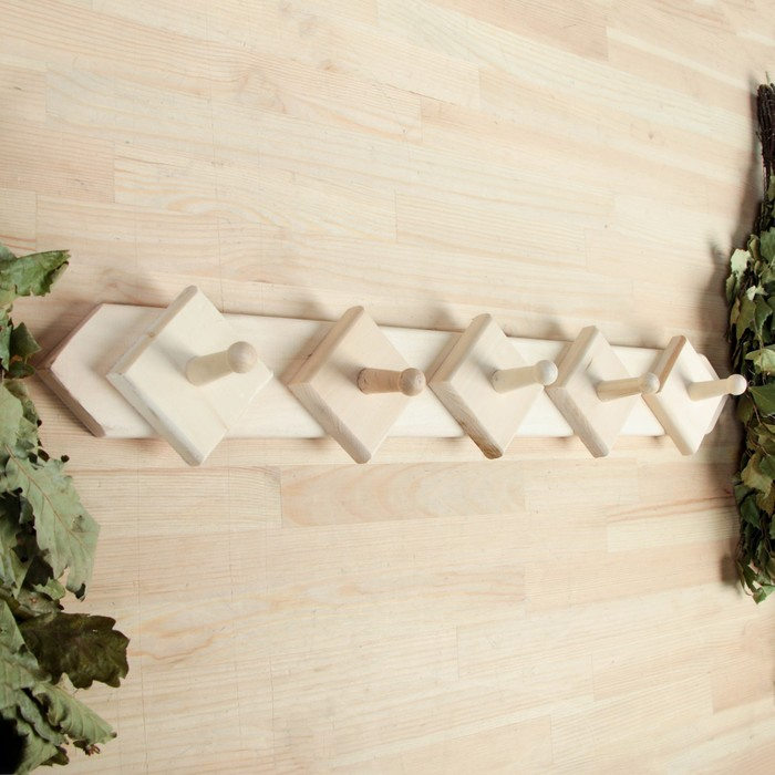 Вешалка 5 крючков, липа Вешалка 5 крючков, липа "Добропаровъ"