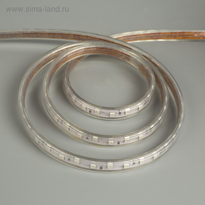Светодиодная лента Ecola 14 × 7 мм, 50 м, IP68, SMD5050, 60 LED/м, 14.4 Вт/м, 220 В, свечение RGB Светодиодная лента Ecola 14 × 7 мм, 50 м, IP68, SMD5050, 60 LED/м, 14.4 Вт/м, 220 В, свечение RGB