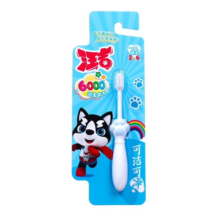 Зубная щетка детская D.I.E.S. Smiclean  Зубная щетка детская D.I.E.S. Smiclean "Лапка" мягкая 2+