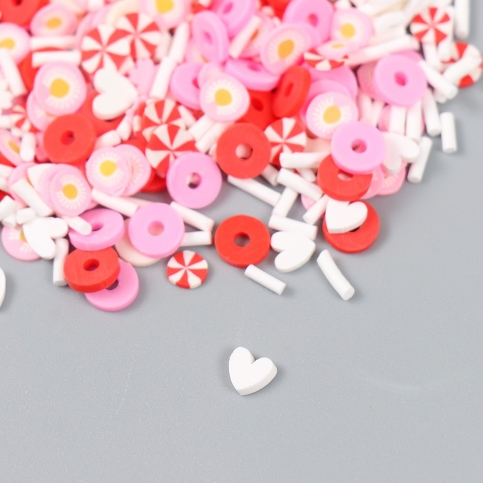 Декор для творчества пластик "Цветы и леденцы" 20 гр