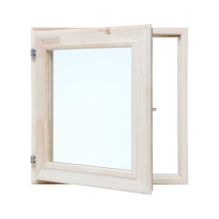 Окно, 50×50см, двойное стекло ЛИПА, наружное открывание Окно, 50×50см, двойное стекло ЛИПА, наружное открывание
