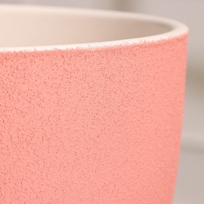 Горшок цветочный Горшок цветочный "Круглый рельеф" розовый рельеф 6 л