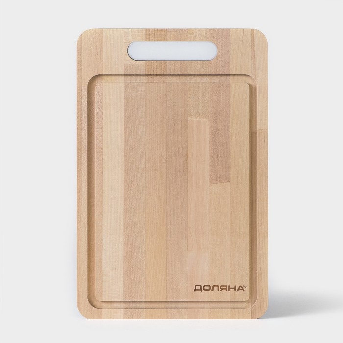 Доска разделочная Доляна «Фигурная ручка», 29×19×1,5 см, берёза Доска разделочная Доляна «Фигурная ручка», 29×19×1,5 см, берёза