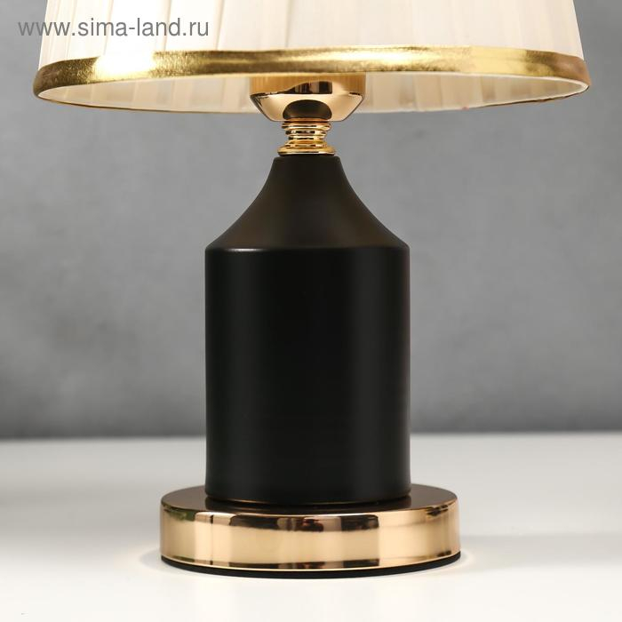 Лампа настольная 16136/1BK E27 40Вт черно-золотой 21х21х34 см RISALUX Лампа настольная 16136/1BK E27 40Вт черно-золотой 21х21х34 см RISALUX