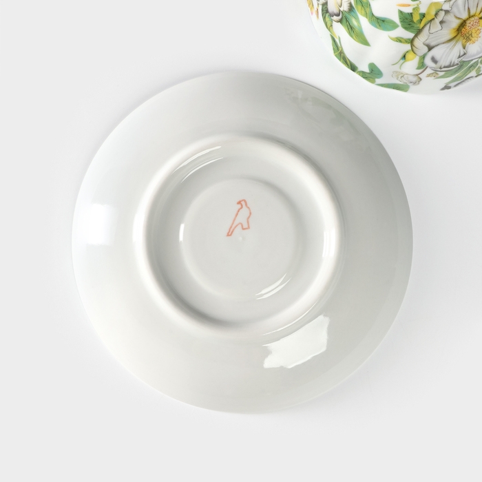 Чайная пара фарфоровая «Шепот лепестков», 275 мл Чайная пара фарфоровая «Шепот лепестков», 275 мл