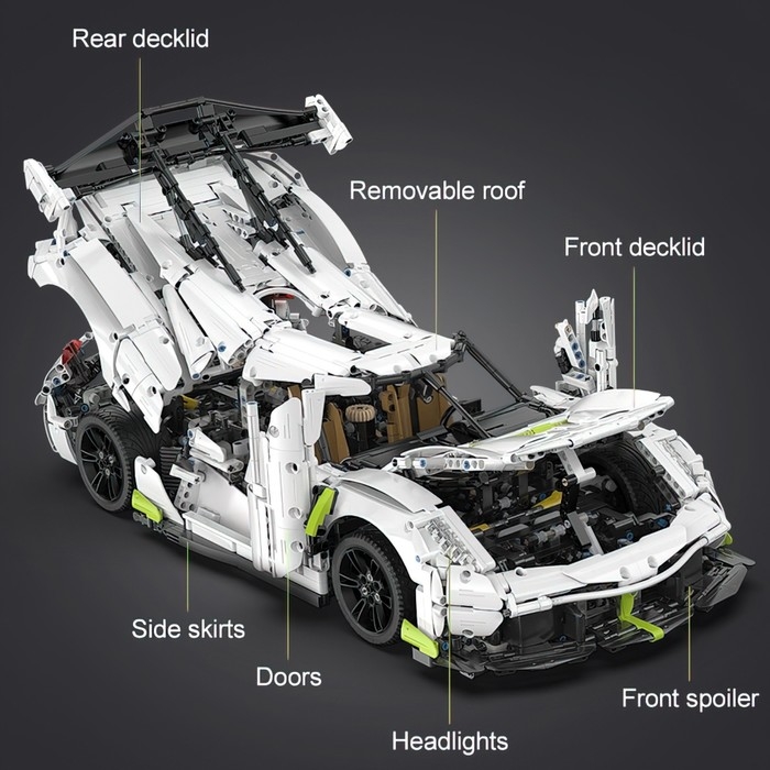Конструктор Техно «Спорткар», 4346 деталей, масштаб 1:8 Конструктор Техно «Спорткар», 4346 деталей, масштаб 1:8