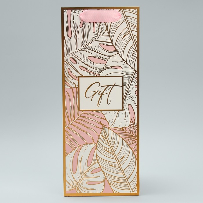 Пакет подарочный под бутылку, упаковка, «Подарочек», 13 х 32 х 11.3 см Пакет подарочный под бутылку, упаковка, «Подарочек», 13 х 32 х 11.3 см