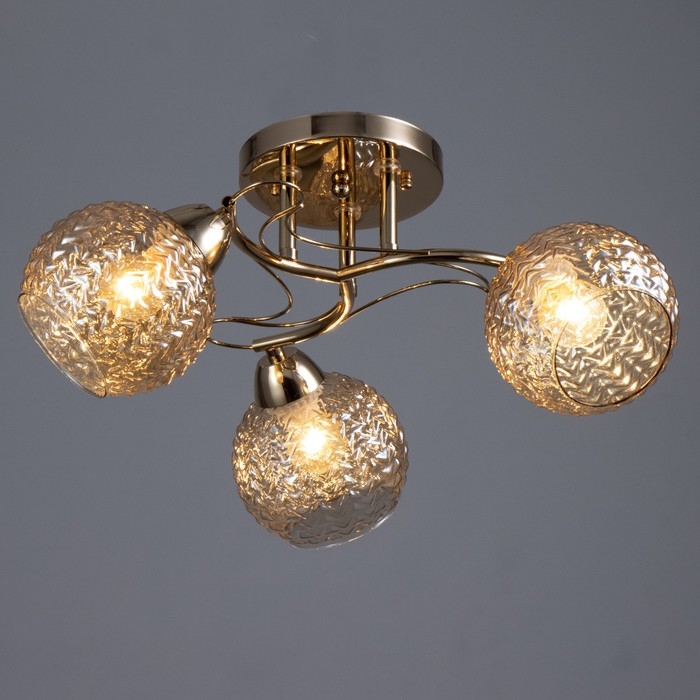 Люстра Люстра "Эрион" 3хЕ27 40Вт золото 50х50х24 см BayerLux