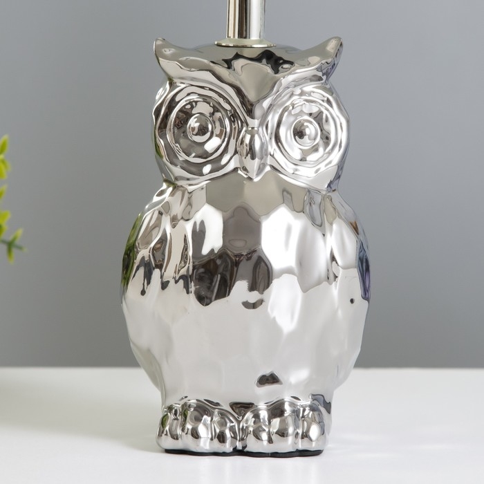 Настольная лампа Настольная лампа "Сова" Е14 40Вт серебро 20х20х33,5 см RISALUX