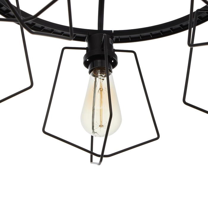 Люстра Люстра "Компакт" 5x40Вт E27 черный 53х53х42 см.