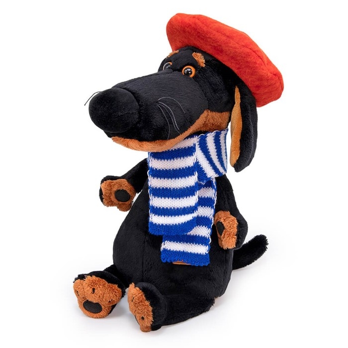 Мягкая игрушка «Ваксон в берете и шарфе», 29 см