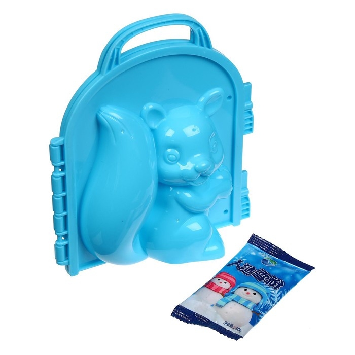 Новогодний подарок. Снежколеп-песколеп «Белочка» + волшебный снег 20 г., цвета МИКС, на новый год Новогодний подарок. Снежколеп-песколеп «Белочка» + волшебный снег 20 г., цвета МИКС, на новый год