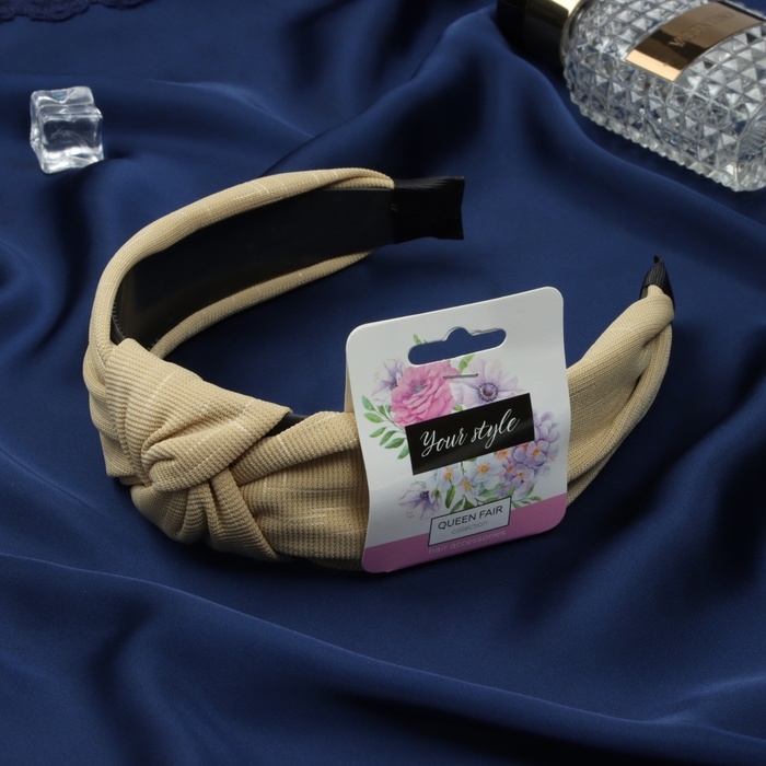 Ободок для волос Ободок для волос "Эдит" 4 см, горчичиный