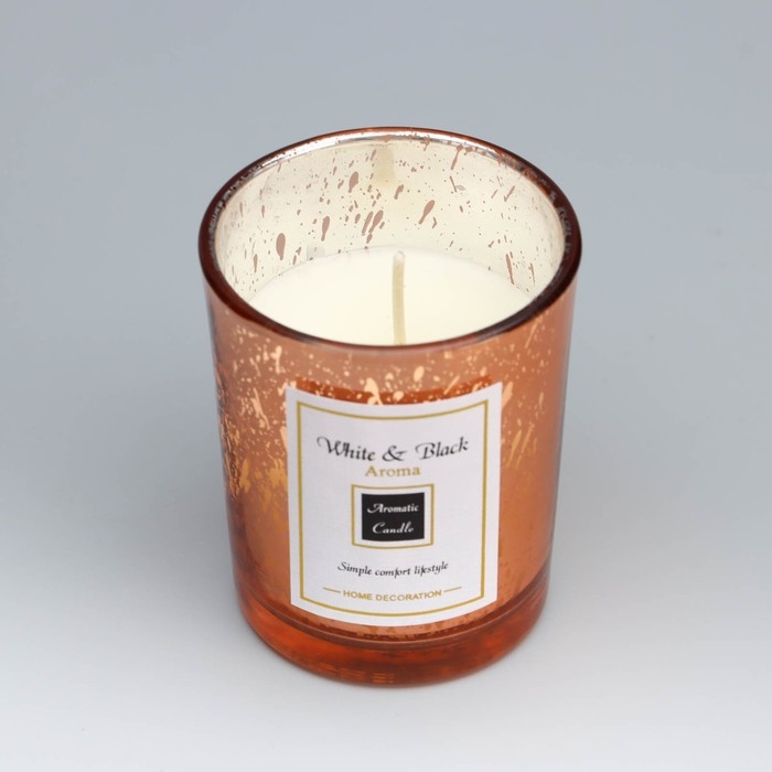 Свеча ароматическая в стакане  Свеча ароматическая в стакане "Dream Star", лаванда, 5,5х6, см