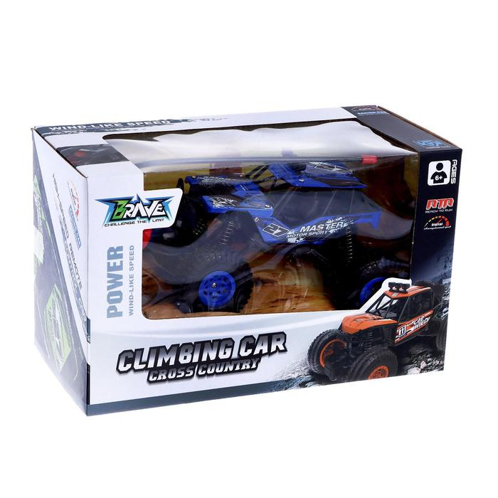 Джип радиоуправляемый «Кросс», работает от батареек, цвет синий Джип радиоуправляемый «Кросс», работает от батареек, цвет синий